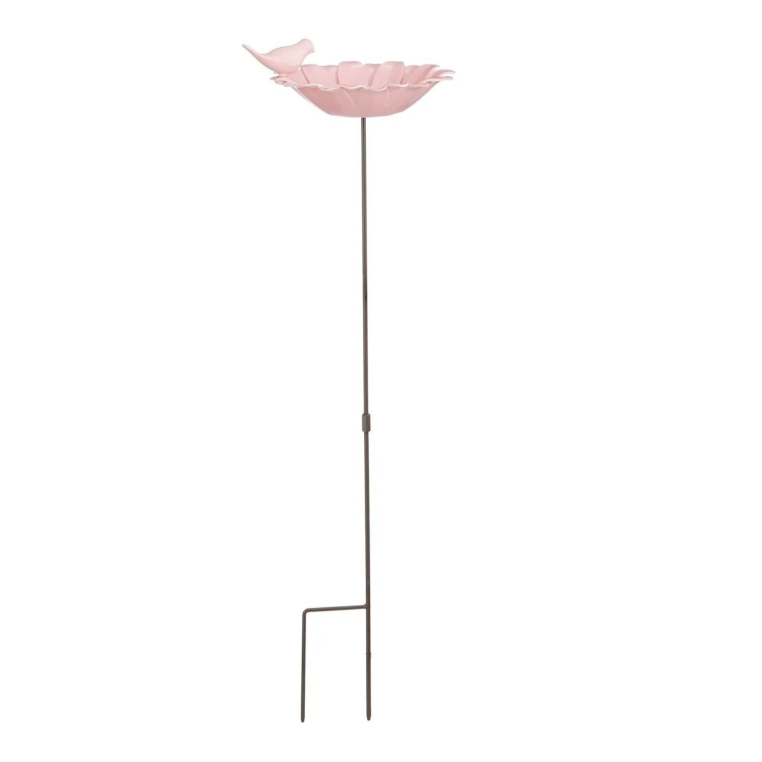 MICA Ptačí pítko květ s ptáčkem na kraji různé barvy pr. 25 x 5 cm, 1 ks