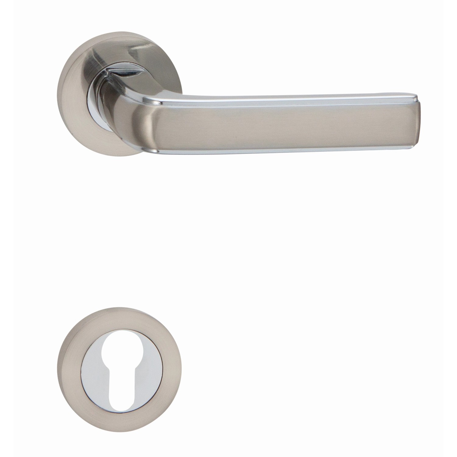 Cobra Rozetové dveřní kování VANDA-R BB, chrom lesklý/nikl matný