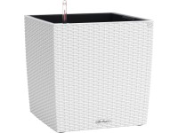 Lechuza Květináč Cube Cottage 30 bílý, 300 x 295 x 295 mm