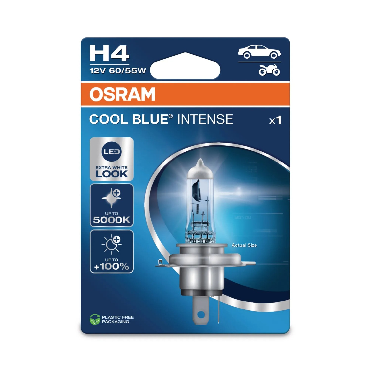 OSRAM Autožárovka Cool Blue Intense (Next Gen) H4, 60/55W, 12V, 1 ks (BLI ECO)
