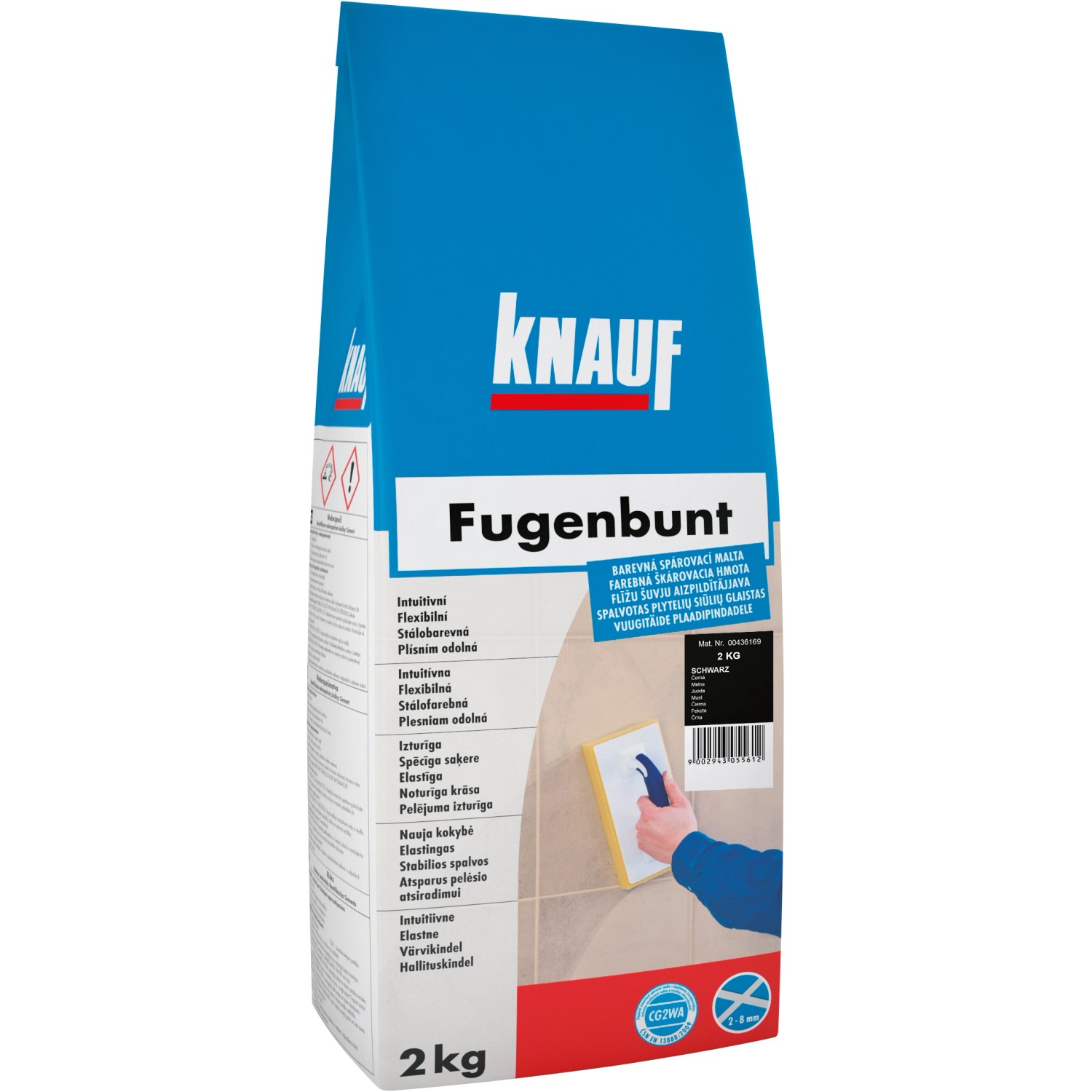 Knauf Spárovací hmota FUGENBUNT SCHWARZ 2 kg