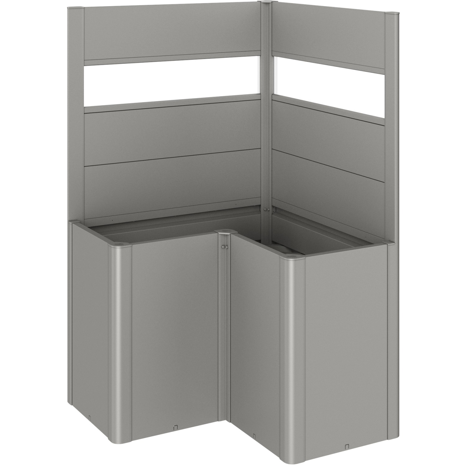 Biohort Zástěna pro záhony vyvýš. 1x1/Belvedere L100 se sklem křem.šedá