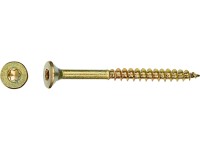 Uni vrut se zápustnou hlavou TX30 částečný závit žlutě pozink. 6x40 mm, 40 ks