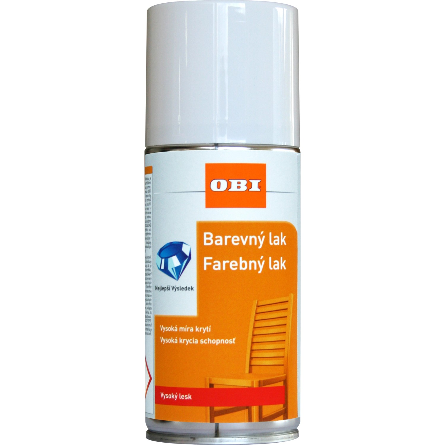 OBI Lak ve spreji vysoce lesklý RAL 9010 bílá 150 ml