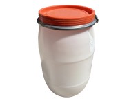 TBA Sud s pákovým uzávěrem průhledný s oranžovým víkem vč. těsnění 30 l (bez UN)