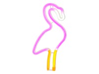 Kaemingk LED/USB neonová nástěnná dekorace plameňák 1,2 x 14,5 x 28,5 cm