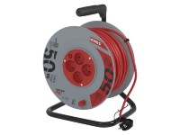 EMOS Prodlužovací kabel na bubnu, PVC, 4 zásuvky, H05VV-F3G 1,5 mm2, 50 m EMOS Prodlužovací kabel na bubnu, PVC, 4 zásuvky, H05VV-F3G 1,5 mm2, 50 m