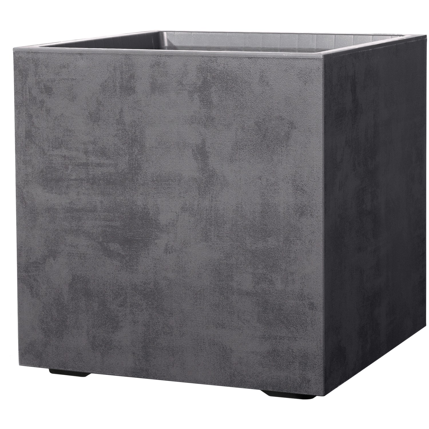 Deroma Květináč Millennium Cubo s kolečky antracitový 49 x 49 x 49 cm