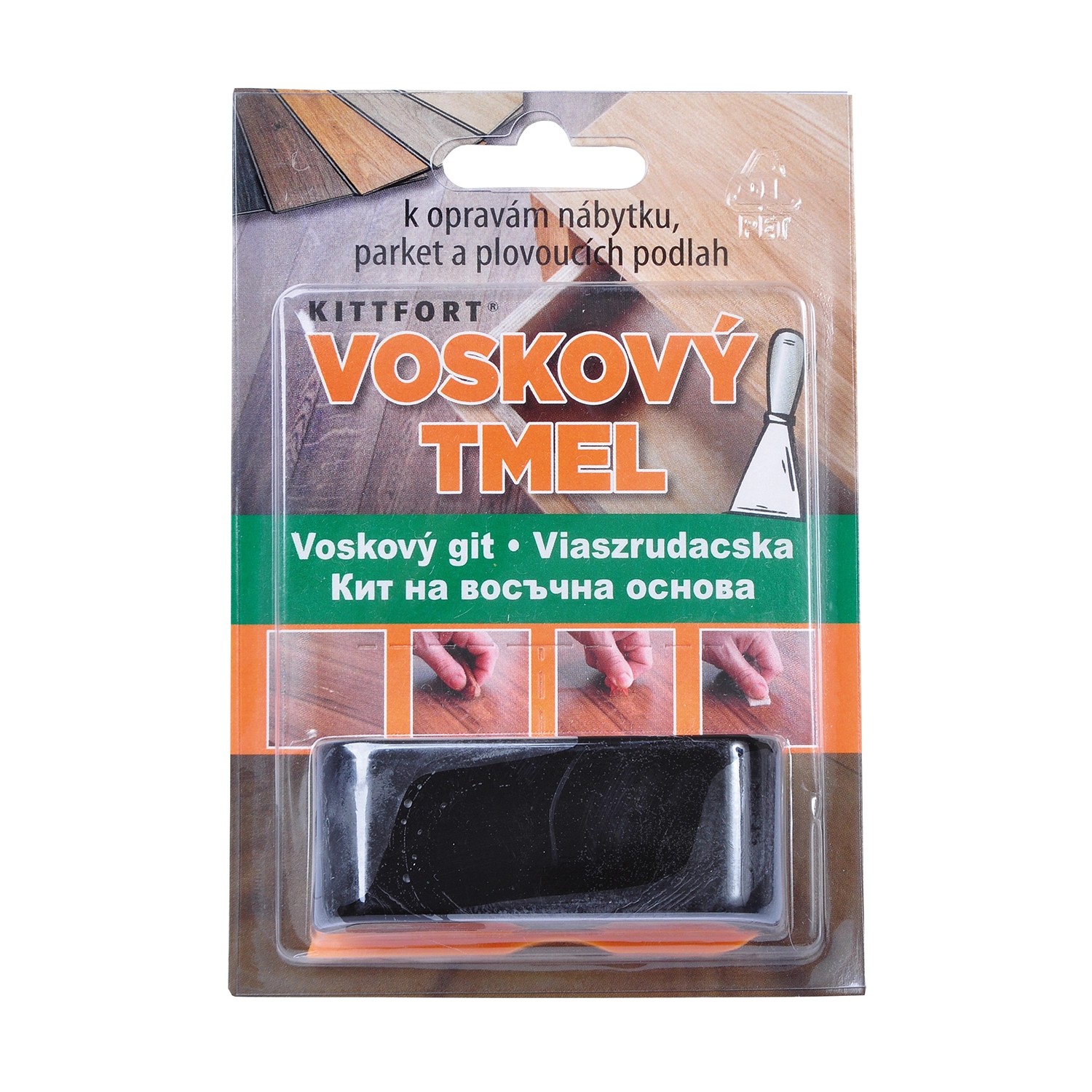 Kittfort Voskový tmel Profi černý