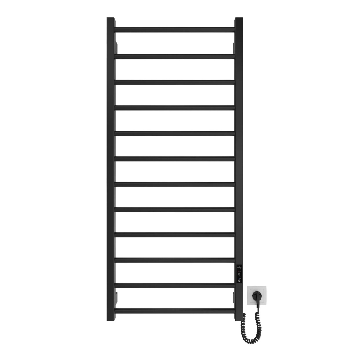 Wterm Koupelnový radiátor elektrický HF Leeds černý matný 1170 x 530 mm