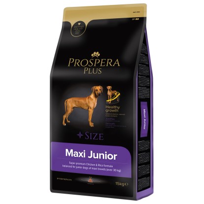 Prospera Plus Granule pro psy Maxi Junior kuře s rýží, 15 kg