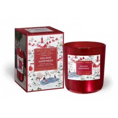 Bartek Candles Vonná svíčka ve skle Holiday Happiness 150 g
