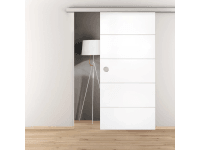 Novadoors Dřevěné posuvné dveře, bílý lak, 4 řádky, 935 x 2058 x 39 mm