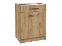 Deftrans Spodní kuchyňská skříňka Mito 1D1Z, zlatý dub, 60 x 82 x 46 cm