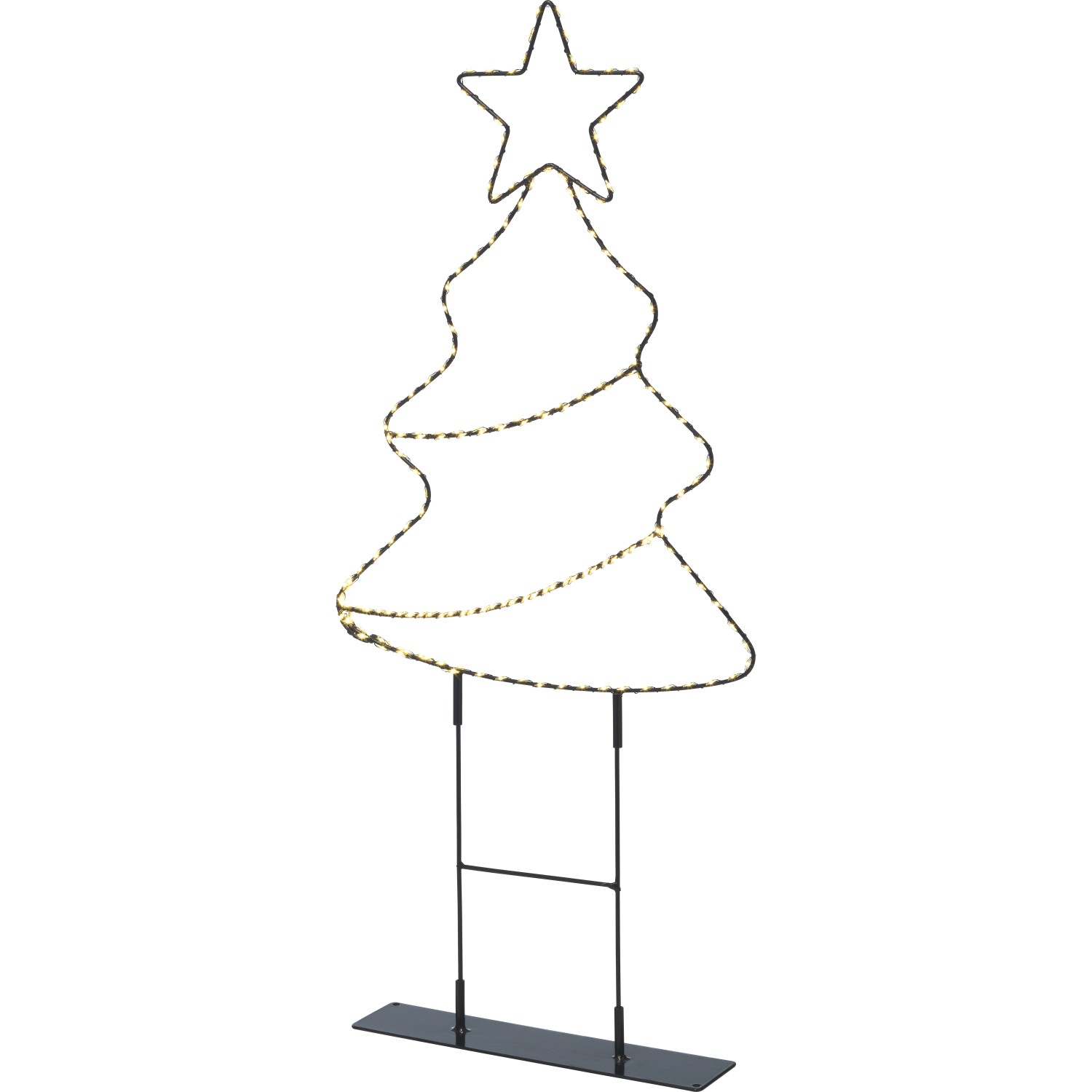 LED vánoční stromek 180x mini LED teplá bílá, IP44, 67,5 x 30 cm