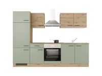 Flex-Well Kuchyně Cara 270 cm/typ 1 - lednice/trouba/varná deska/digestoř/dřez