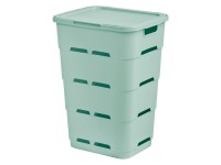 Tontarelli Koš na špinavé prádlo MAYA šalvějová zelená, 38,5 x 33 x 54,5 cm, 45l