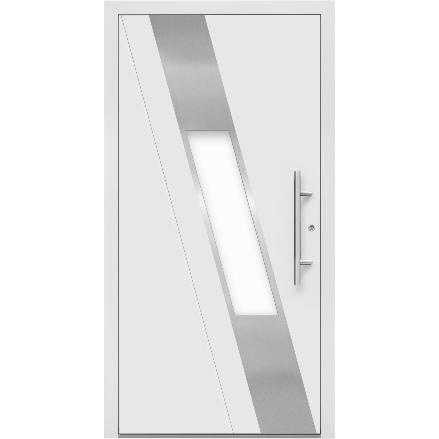 Splendoor Hliníkové vchodové dveře Moderno M540/P, bílé, 110 P