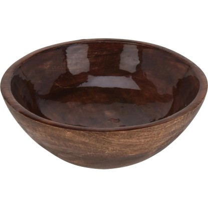 Koopman Miska, tmavé mangové dřevo se smaltováním, pr. 20 x 6,5 cm