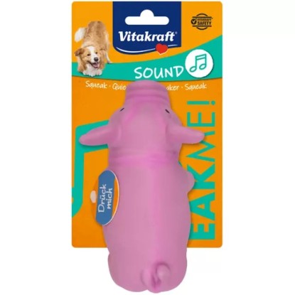 Vitakraft Pískací hračka pro psy prasátko různé barvy 17 cm, 1 ks