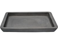 Miska pod květináč Leger hranatá šedá, 36 x 36 x 5 cm