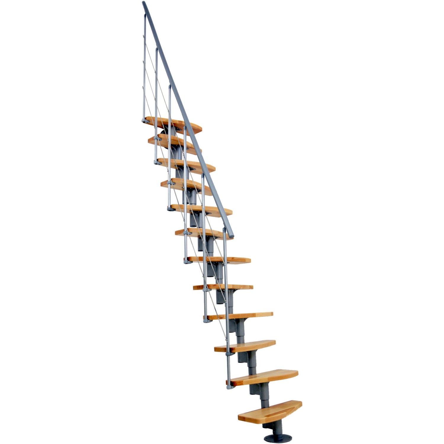 Minka STAIRS modulové schodiště Nizza buk/šedá, 293,8 cm