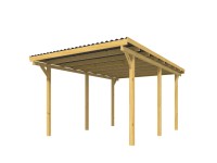 Stelmet Přístřešek pro jedno auto Föhr přírodní zelená 495 x 303 x 228 cm Stelmet Přístřešek pro jedno auto Föhr přírodní zelená 495 x 303 x 228 cm