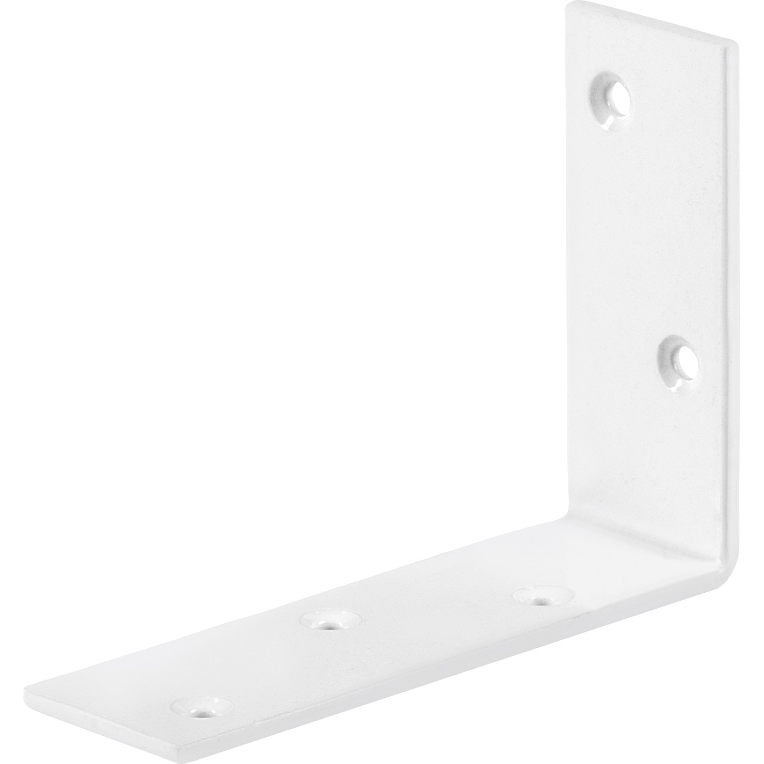 Konstrukční úhelník, bílý, práškový nástřik, 100 mm x 75 mm x 30 mm