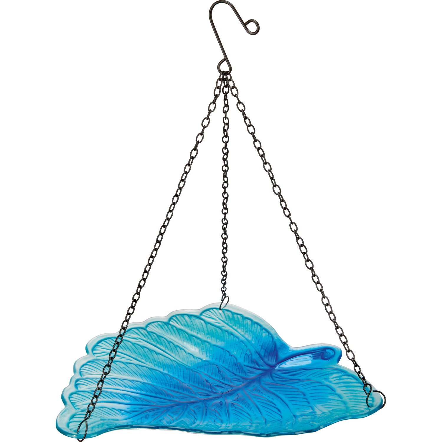 Závěsné pítko pro ptáky list modrozelený pr. 30 cm