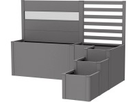 Biohort Vyvýšený záhon DaVinci 2 křemenově šedý 250 x 210 x 168 cm