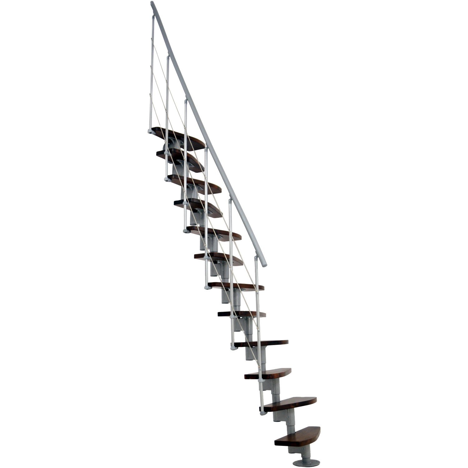 Minka STAIRS modulové schodiště Nizza ořech/šedá, 293,8 cm