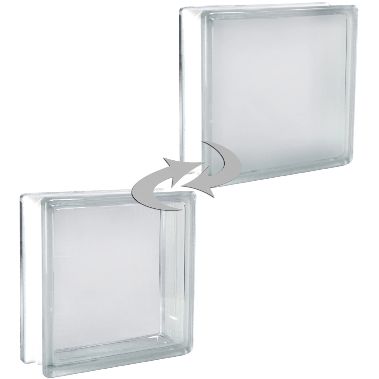 Fuchs Design Luxfera BM Clear View Super White lesklá/mléčné sklo, 19 x 9 x 8 cm