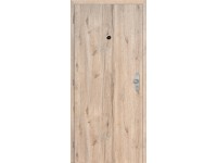 DOORNITE Falcové interiérové vstupní dveře s kukátkem kaš. fólie dub Hudson 80 L DOORNITE Falcové interiérové vstupní dveře s kukátkem kaš. fólie dub Hudson 80 L