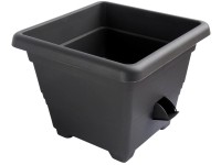 Plastia Samozavlažovací květináč Bergamot antracit 35 x 35 cm Plastia Samozavlažovací květináč Bergamot antracit 35 x 35 cm