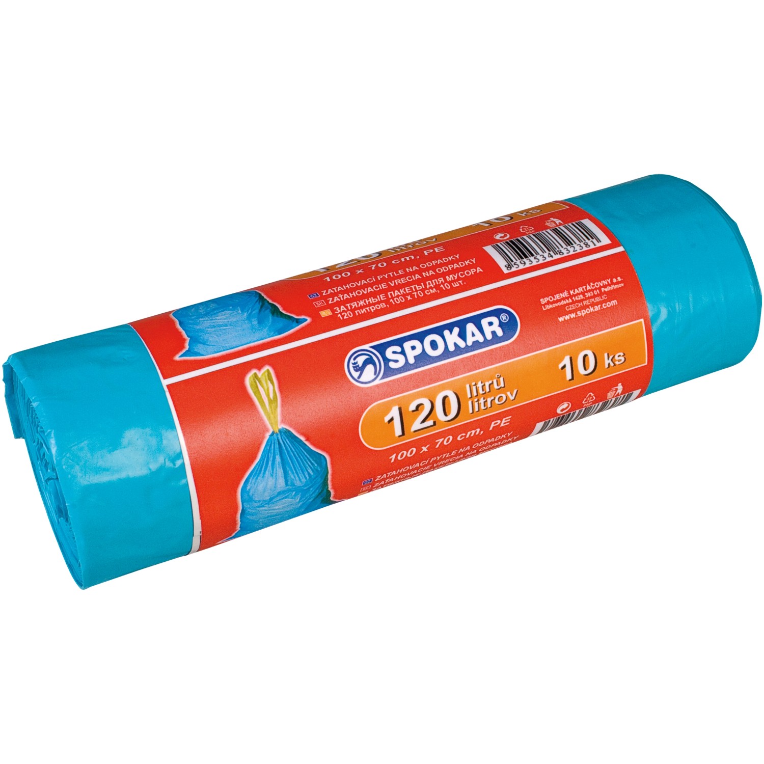 Spokar Zatahovací pytle na odpadky 120 l, 10 ks