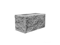 DITON Plotová tvárnice s fazetou C rohová přírodní 38,5 x 19 x 19 cm