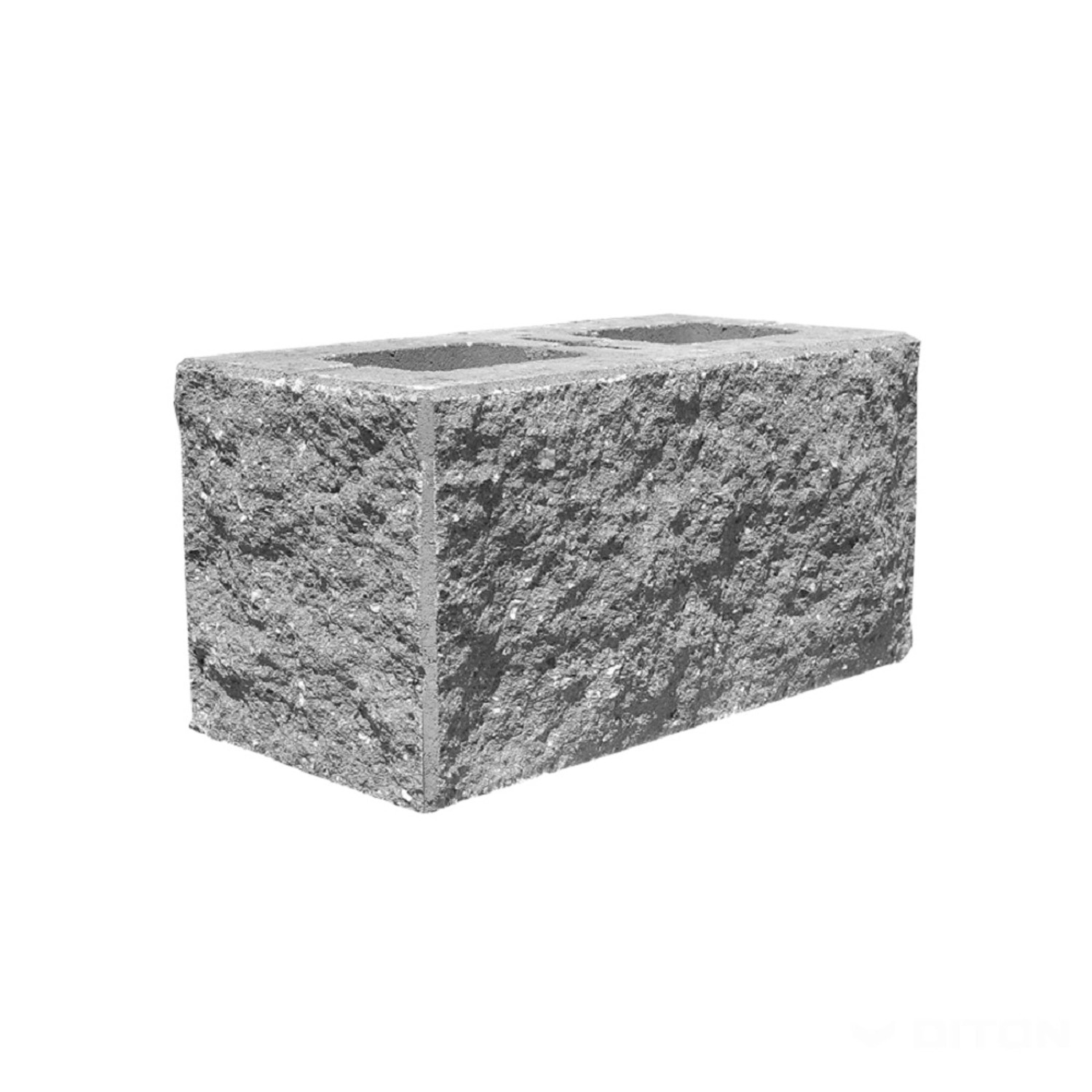 DITON Plotová tvárnice s fazetou E čtyřstranná přírodní 38,5 x 19 x 19 cm