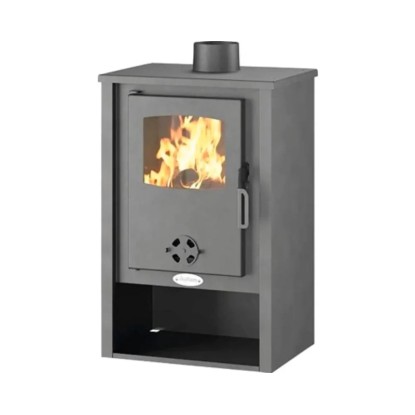 Energetický štítek pro krbová kamna: A, 9,7 kW, třída A++ až G.