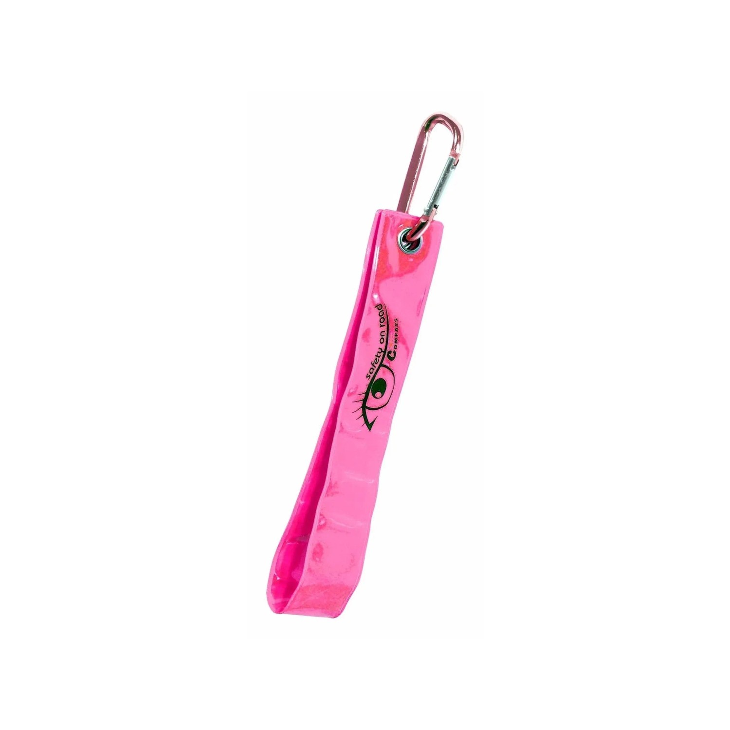 Compass Přívěšek s karabinou reflexní S.O.R. růžový