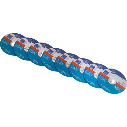 LUX-TOOLS Sada řezných kotoučů Classic na kov, pr. 125 mm, 8 ks