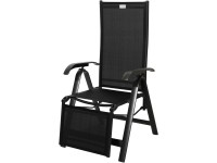 acamp Zahradní relaxační křeslo Acatop Nero 68 x 61 x 116 cm acamp Zahradní relaxační křeslo Acatop Nero 68 x 61 x 116 cm