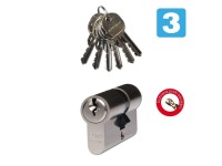 Richter Czech EURO Secure Bezpečnostní vložka 30/50, 6 klíčů, matný nikl