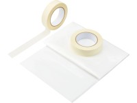 Malířská páska žlutá, 29 mm x 50 m (2 ks) a fólie 4 m x 5 m, sada