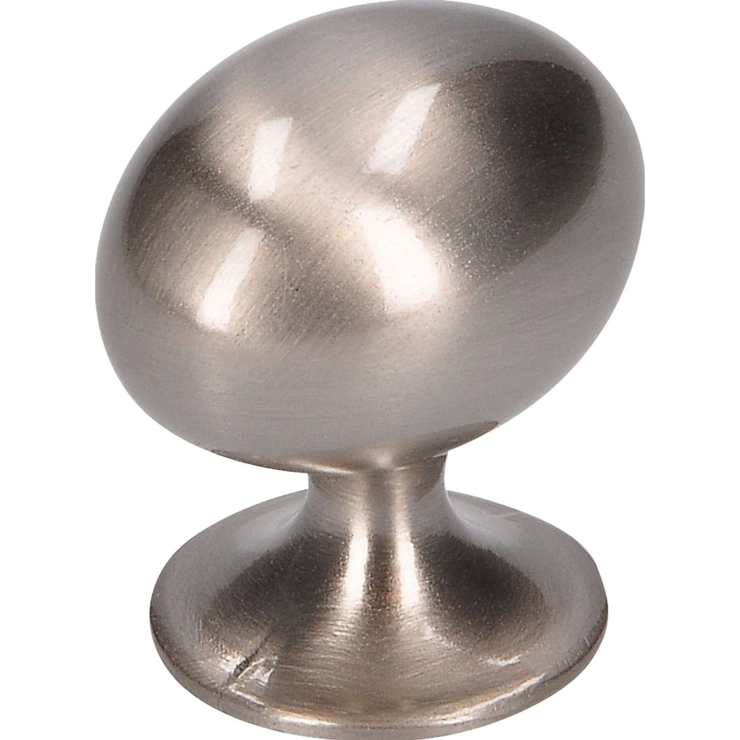 Siro Nábytkový knoflík 1766 kov v barvě nerezu lesklý oválný