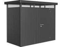 Biohort Plechový domek HighLine H1 stand. dveře, tm.šedá, 275 x 155 x 222 cm