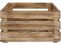 Dřevěná bedna borovice opalovaná L, 23,9 x 29,2 x 39 cm