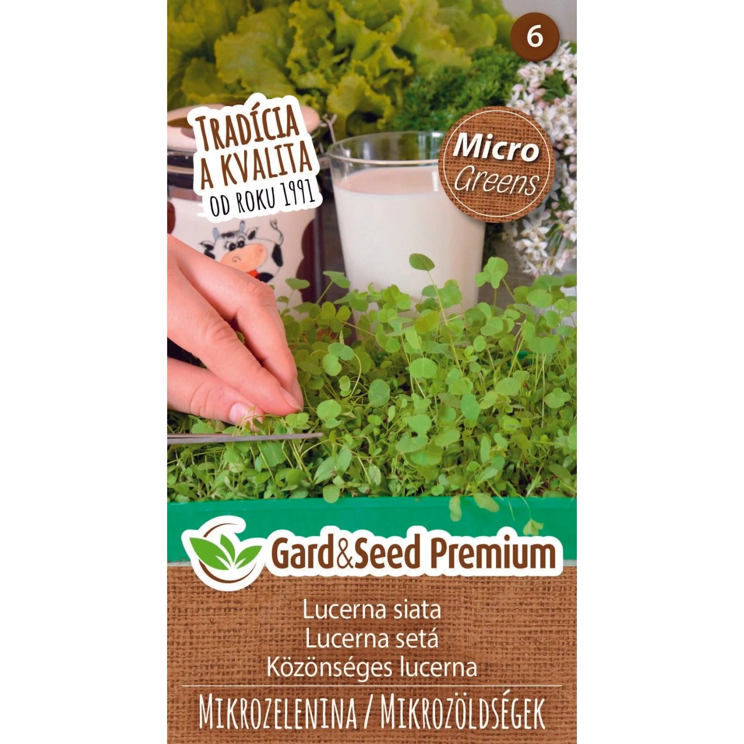 GardenSeed Premium Semínka Mikrozelenina Lucerna setá/Vojtěška