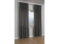 Bennetti Závěs se skrytými poutky, strukturované zdobení, stříbrnošedý 245x140cm