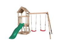 Swing King Hrací věž Noa, zelená, 234 x 265 x 280 cm Swing King Hrací věž Noa, zelená, 234 x 265 x 280 cm