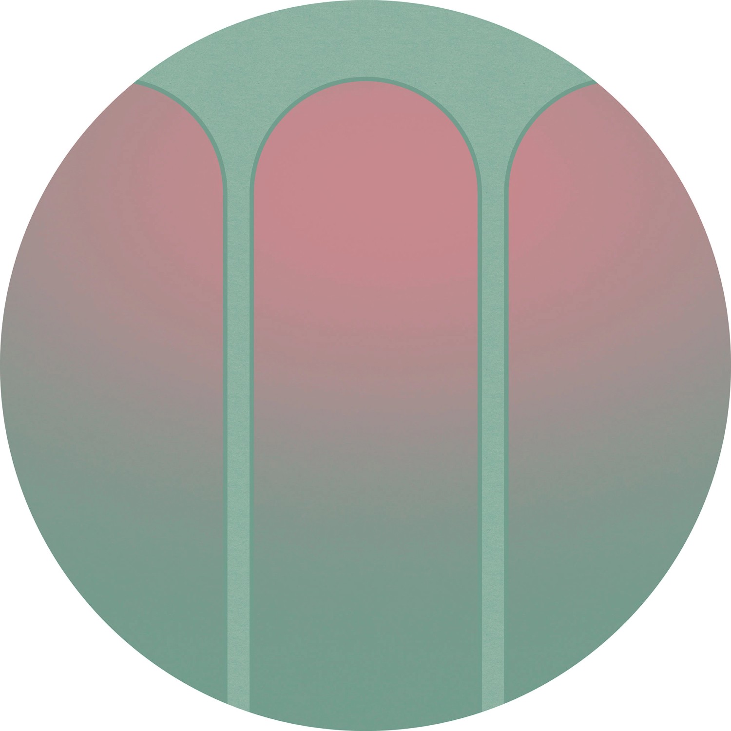 Komar Samolepicí vliesová fototapeta Dot Three Doors pr. 125 cm